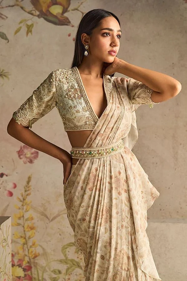 All White Saree Looks