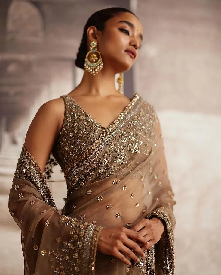 Designer Net Saree