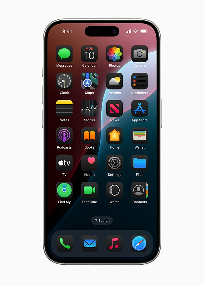Apple WWDC24 iOS 18 Home Screen dark effect 240610inline.jpg.large