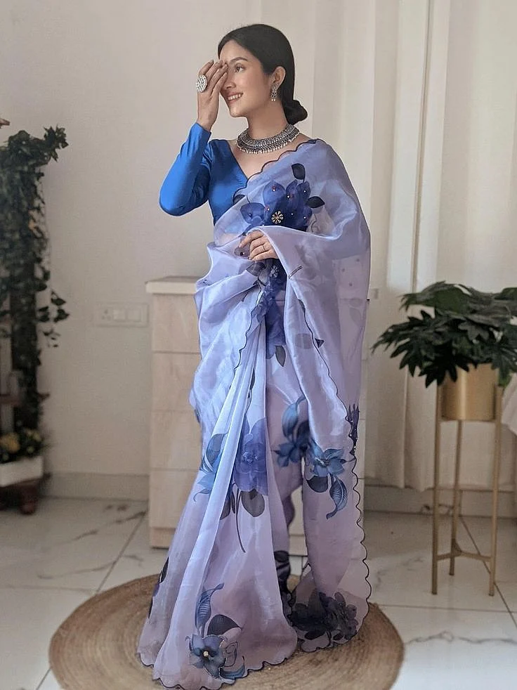 Floral Saree Looks
