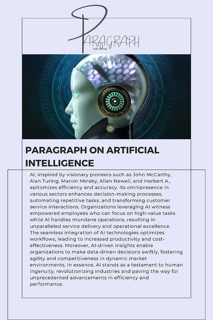 Paragraph on Artificial Intelligence