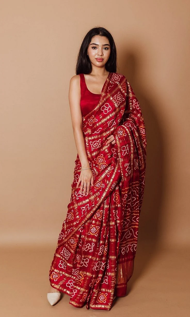 Bandhani Print Sarees