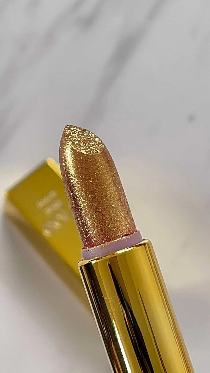 Golden lipstick