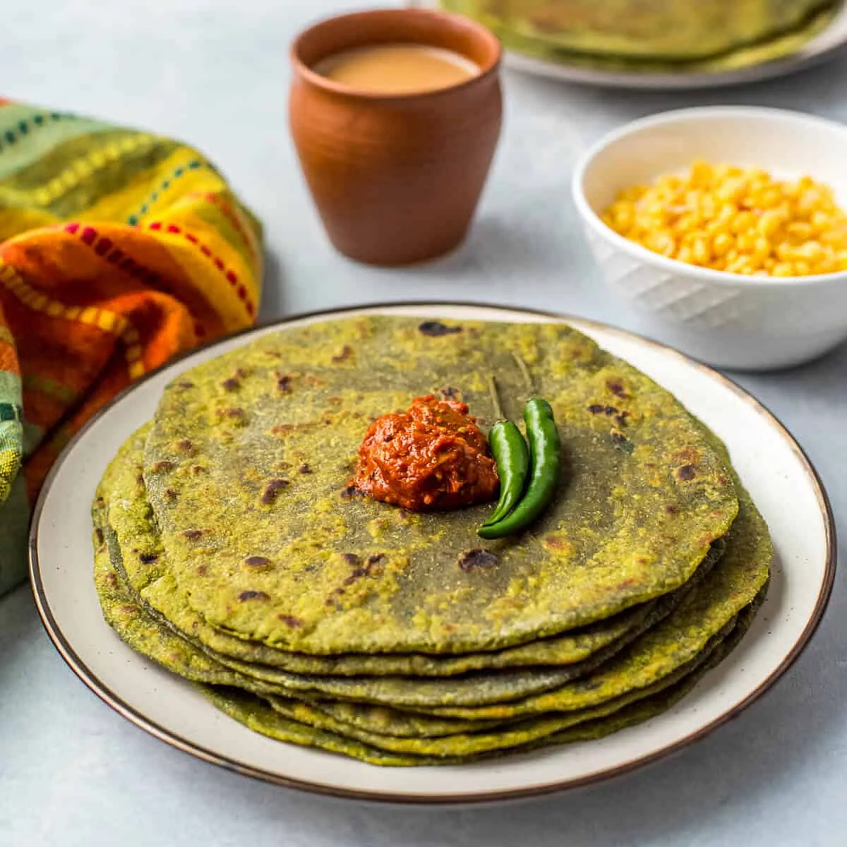 palak parantha