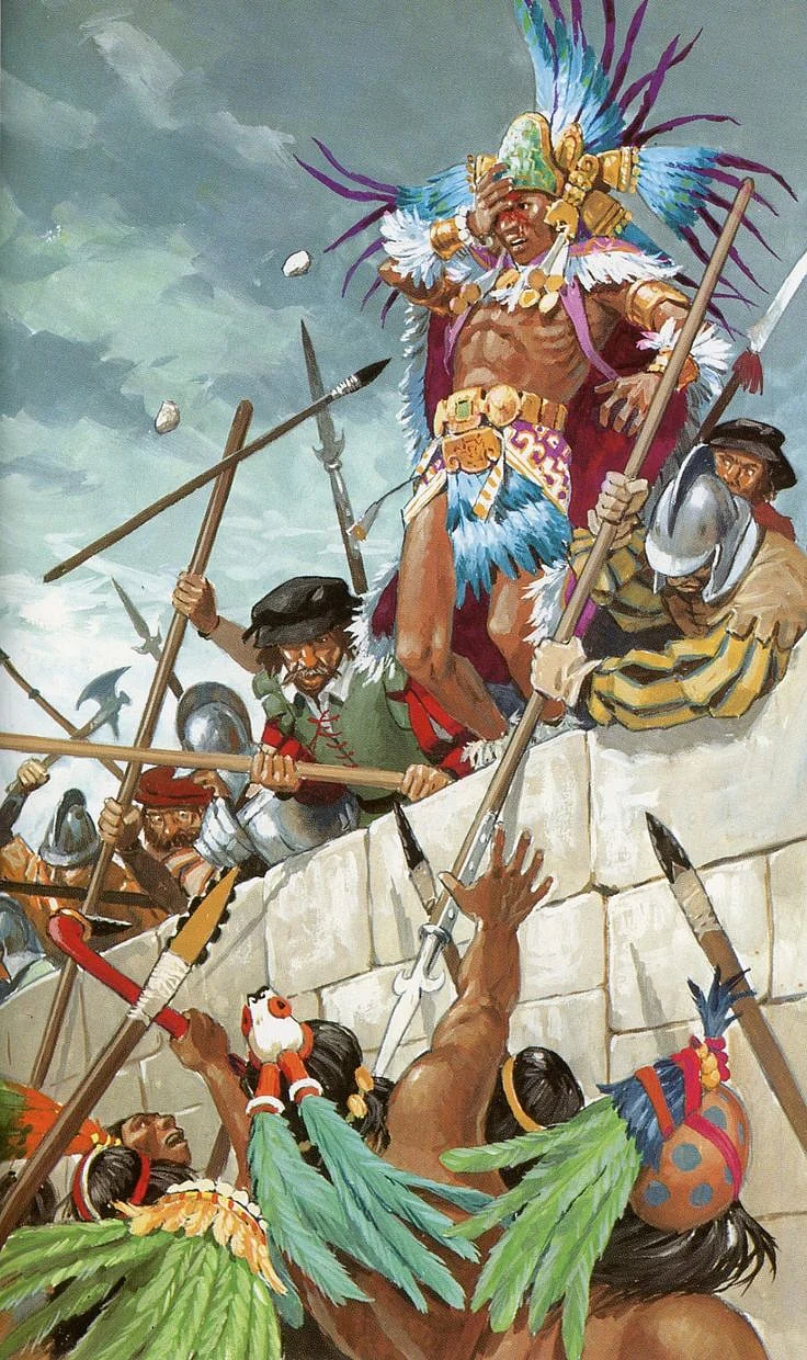 Battle of Tenochtitlán 1521 Artist Pierre Joubert