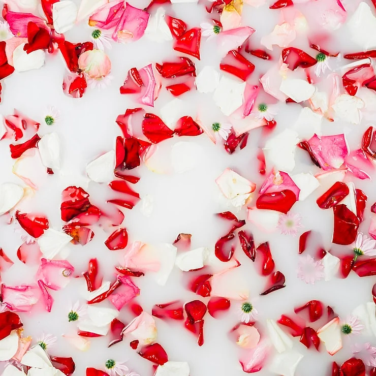 milk rosewater