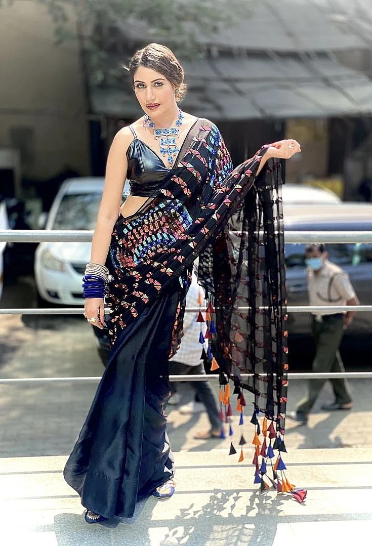 Block Hand Print Saree 4