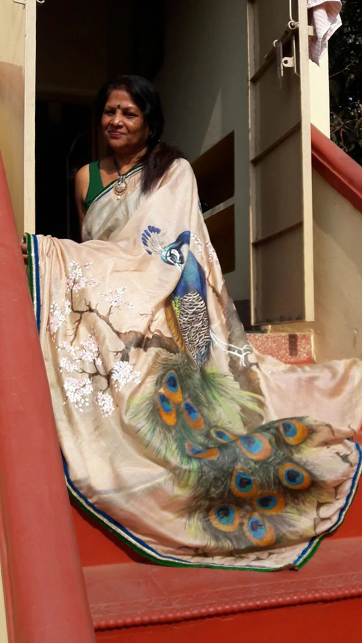 Peacock Design Saree 11