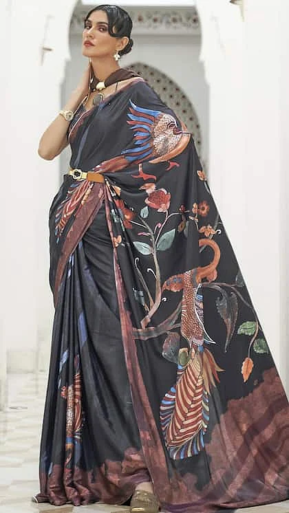Peacock Design Saree 8
