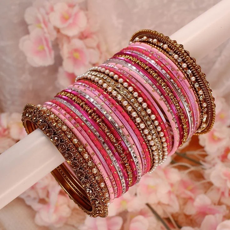 pink bangle set 2