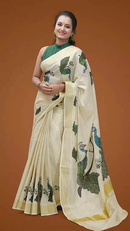 Peacock Design Saree 6