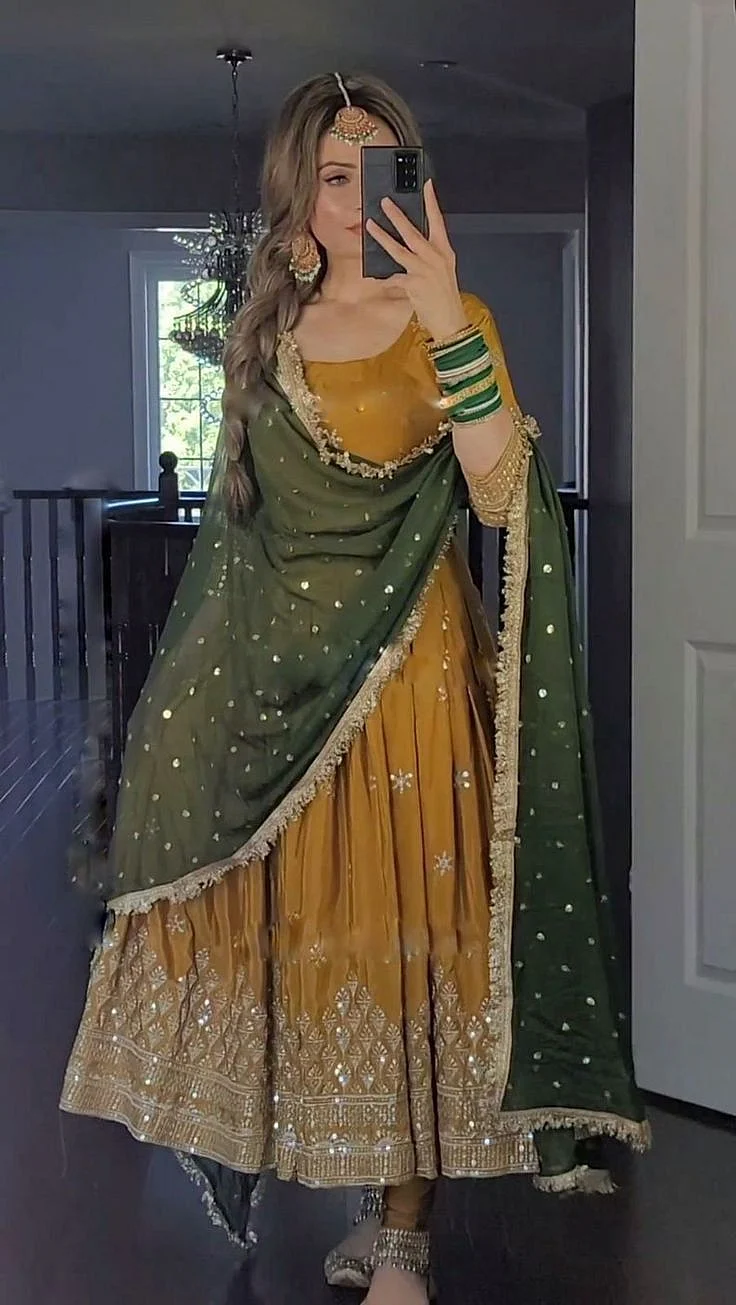 party wear anarkali suit