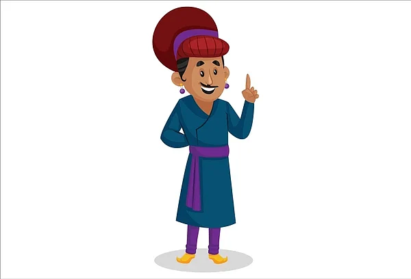 birbal pointing finger giving his 600nw 1880044864