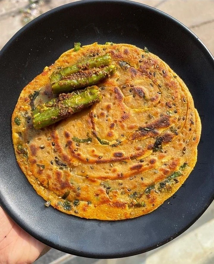 turmeric paratha