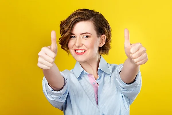 depositphotos99337454 stock photo woman cheerfully showing hands