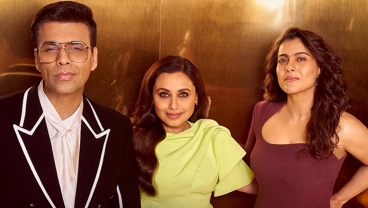 karan johar with kajol and rani mukerji on koffee with karan season 8 1701083803