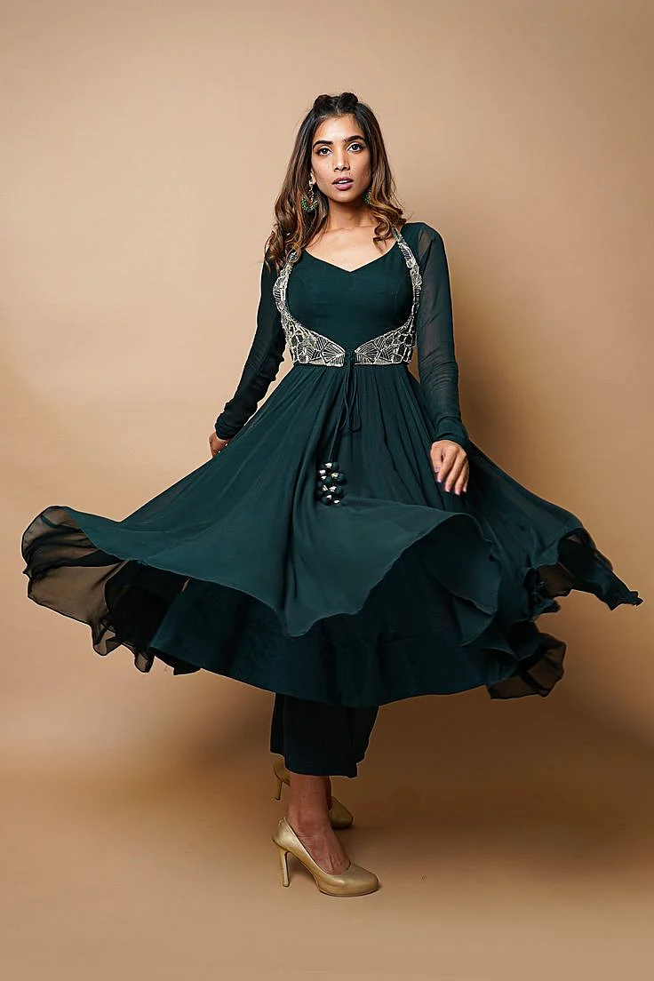 Anarkali Suit with Churidar