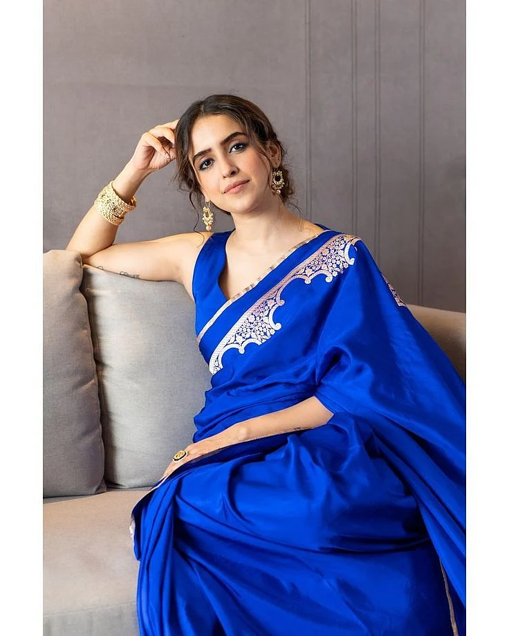 Royal BLue Saree 2