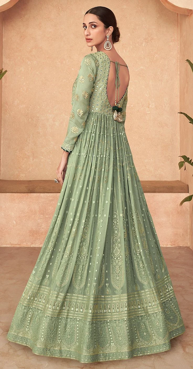 Light Color Anarkali Suit