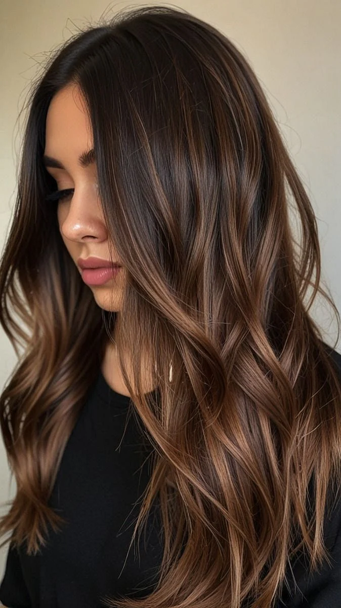 Brown Balayage Brown Hair Highlights 👱♀️😍