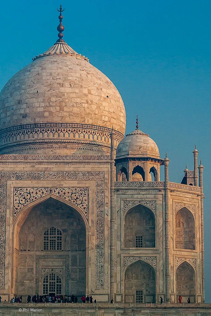 Taj Mahal just after sunrise Agra India