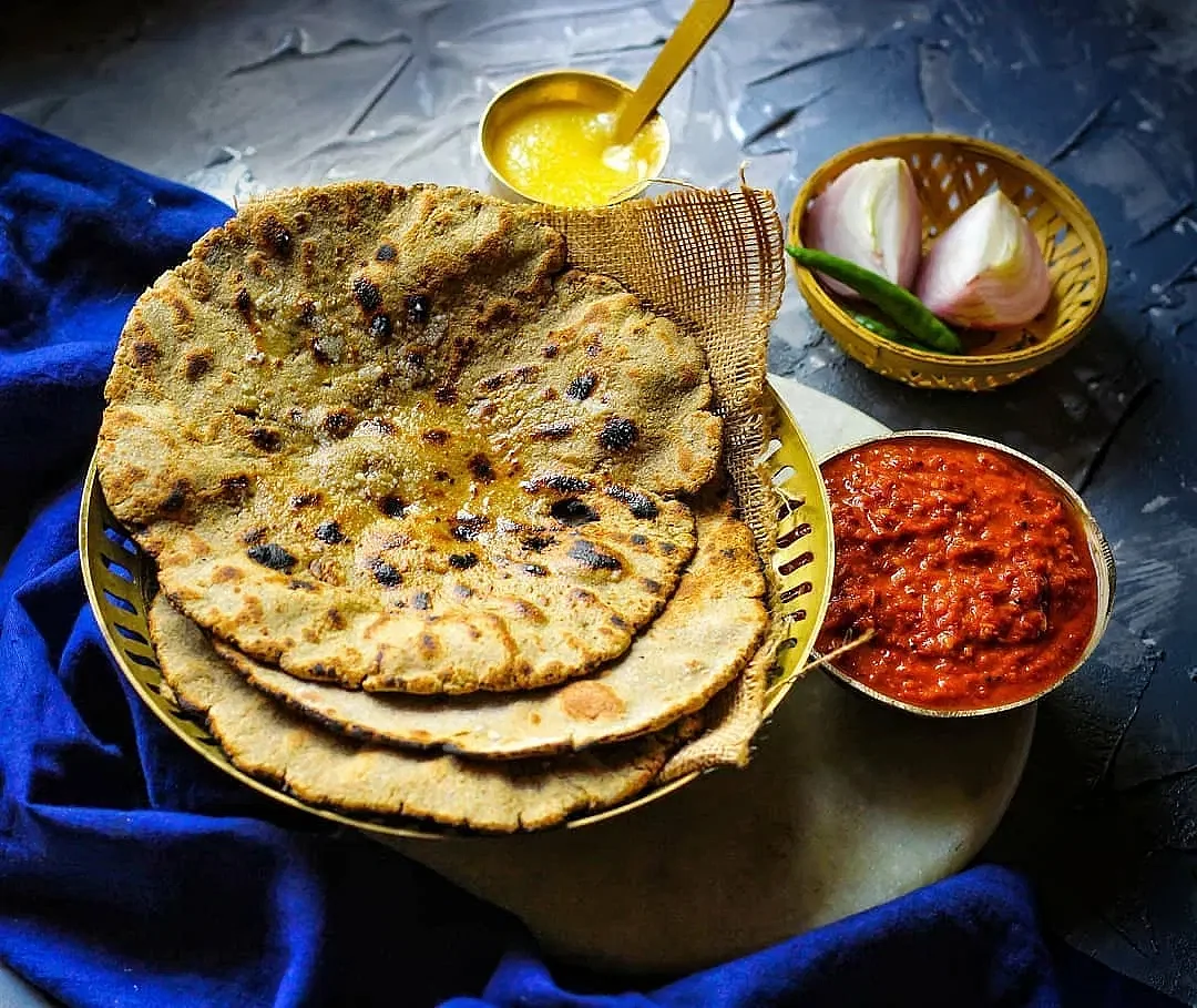 bajra roti with ghee