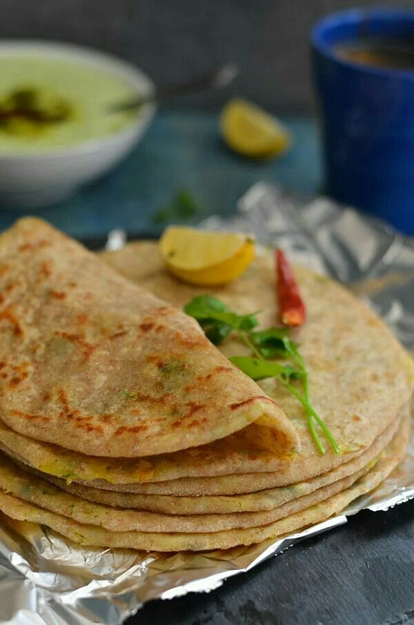 matar paratha recipe