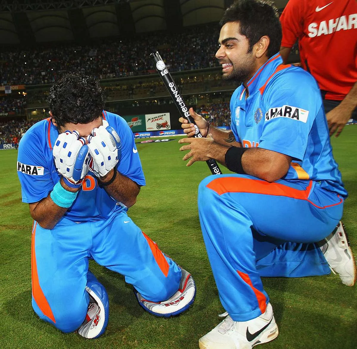 yuvraj cry after win
