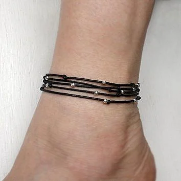 Black Thread Anklets Try This 15 Beautiful and Stylish Collection