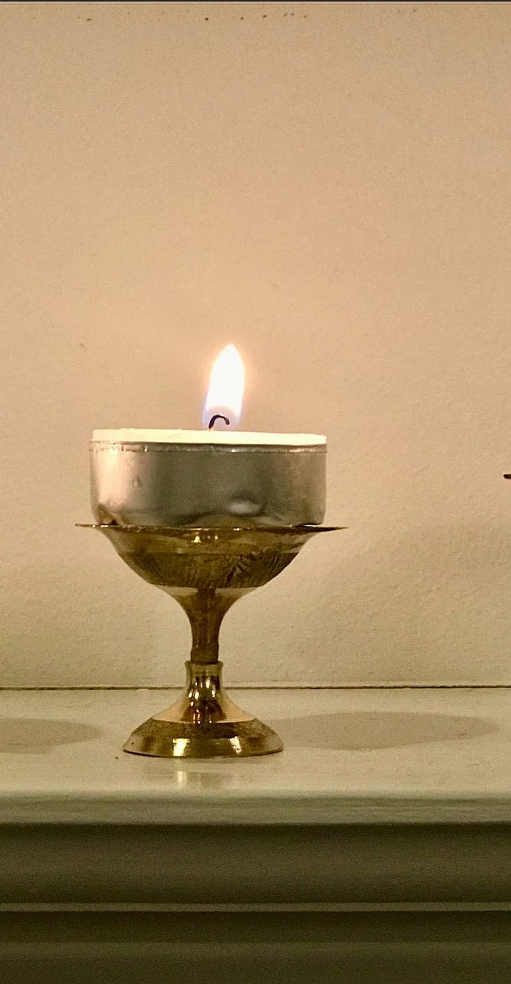 Festive special 20 brass tea light candle holdersDiyas set Hancrafted Brass Panchmukhi Aarti Deepak for Pooja gift Christmas decor