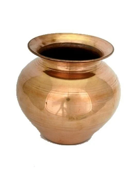 Pure Copper Lota Copper Bowl Ghadvi Lota Hindu Pooja Drinking Kalash 7 sizes