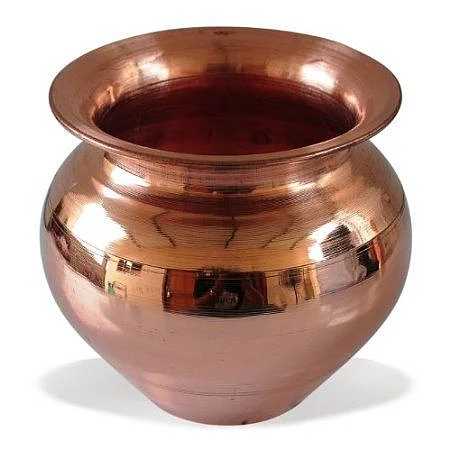 Drinkware Accessories Handmade Copper Lota Kalash Diameter 125 cms