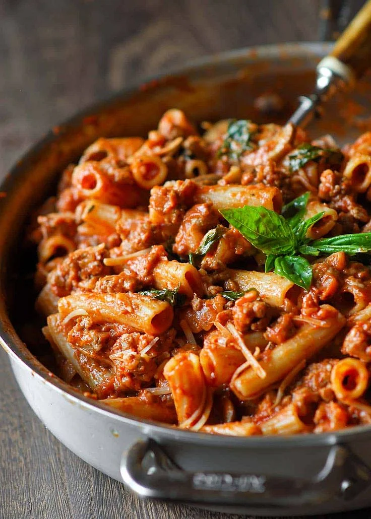 red sauce pasta