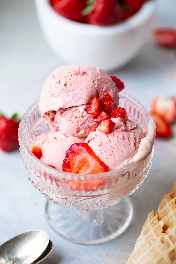 Homemade Strawberry Ice Cream Oh Sweet Basil