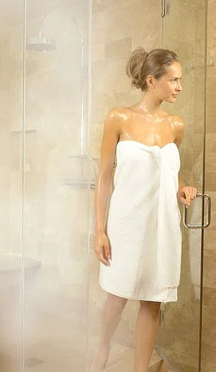Getting finished with a relaxing steam shower