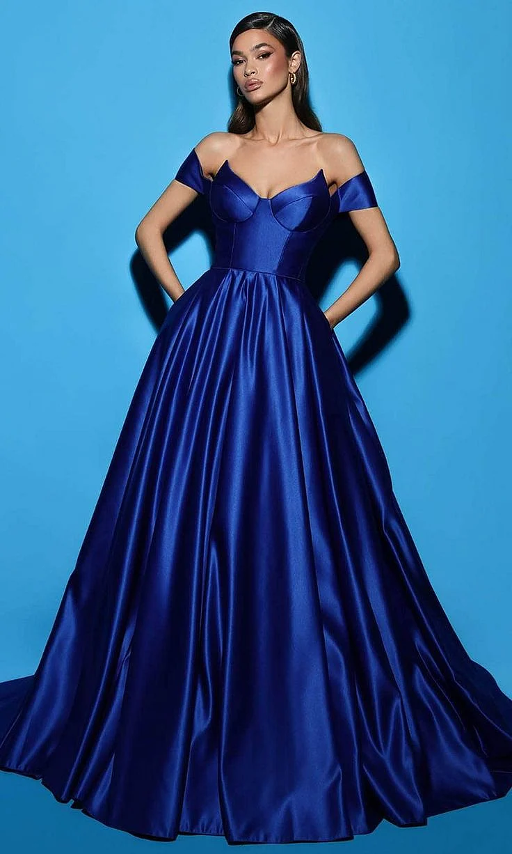 royal blue gown