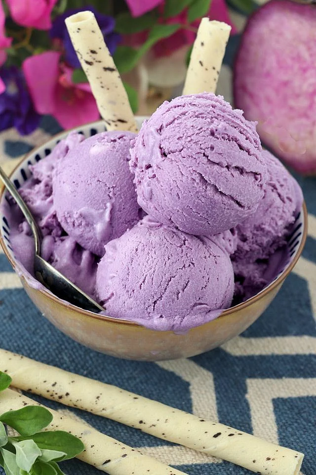 Easy No Churn Ube Ice Cream Foxy Folksy