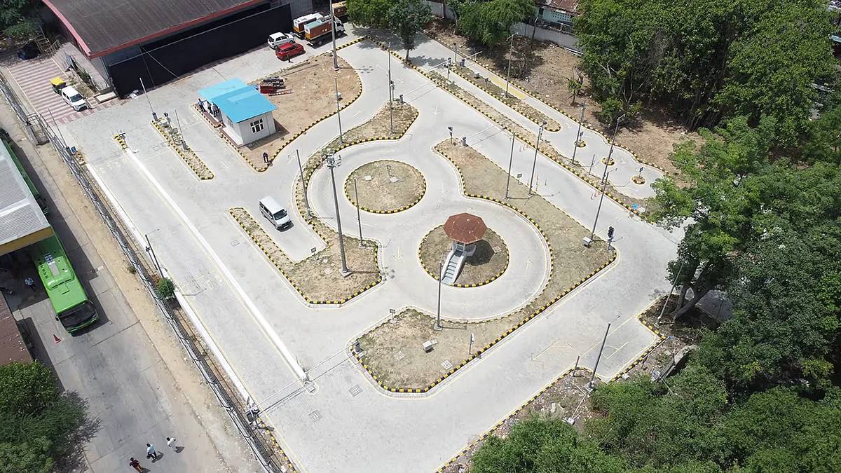Representative image of automated driving test track