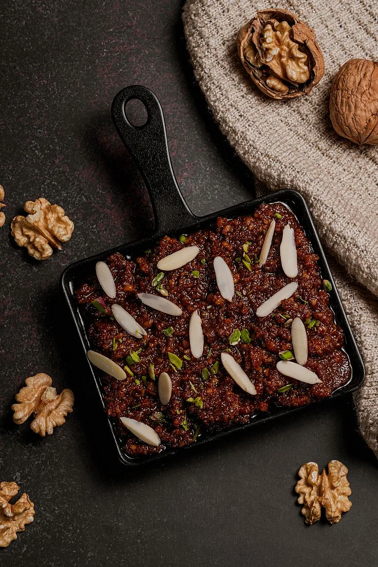 walnut halwa