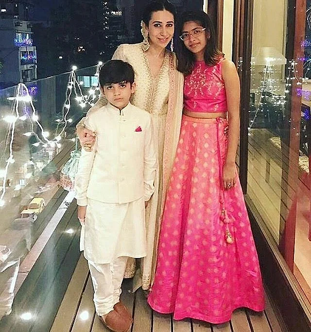 Karishma Kapoor with her children