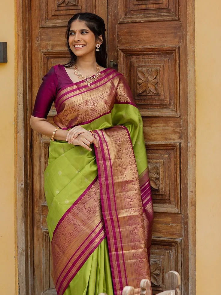 Exquisite Kanjeevaram Silk Sarees Online Tulsi Weaves