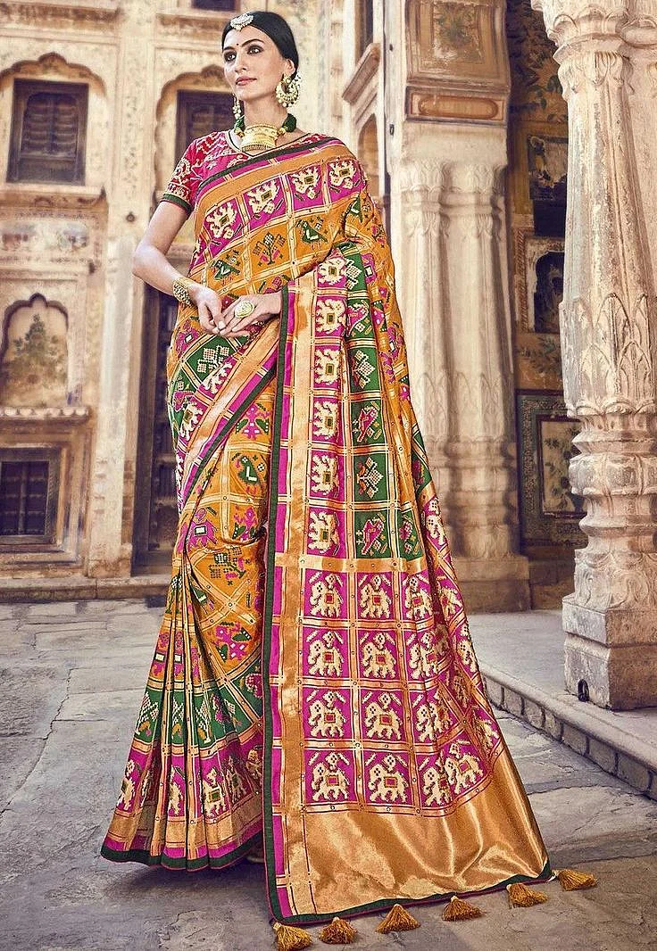 Patan patola buy original patan patola double ikat sarees online at best prices