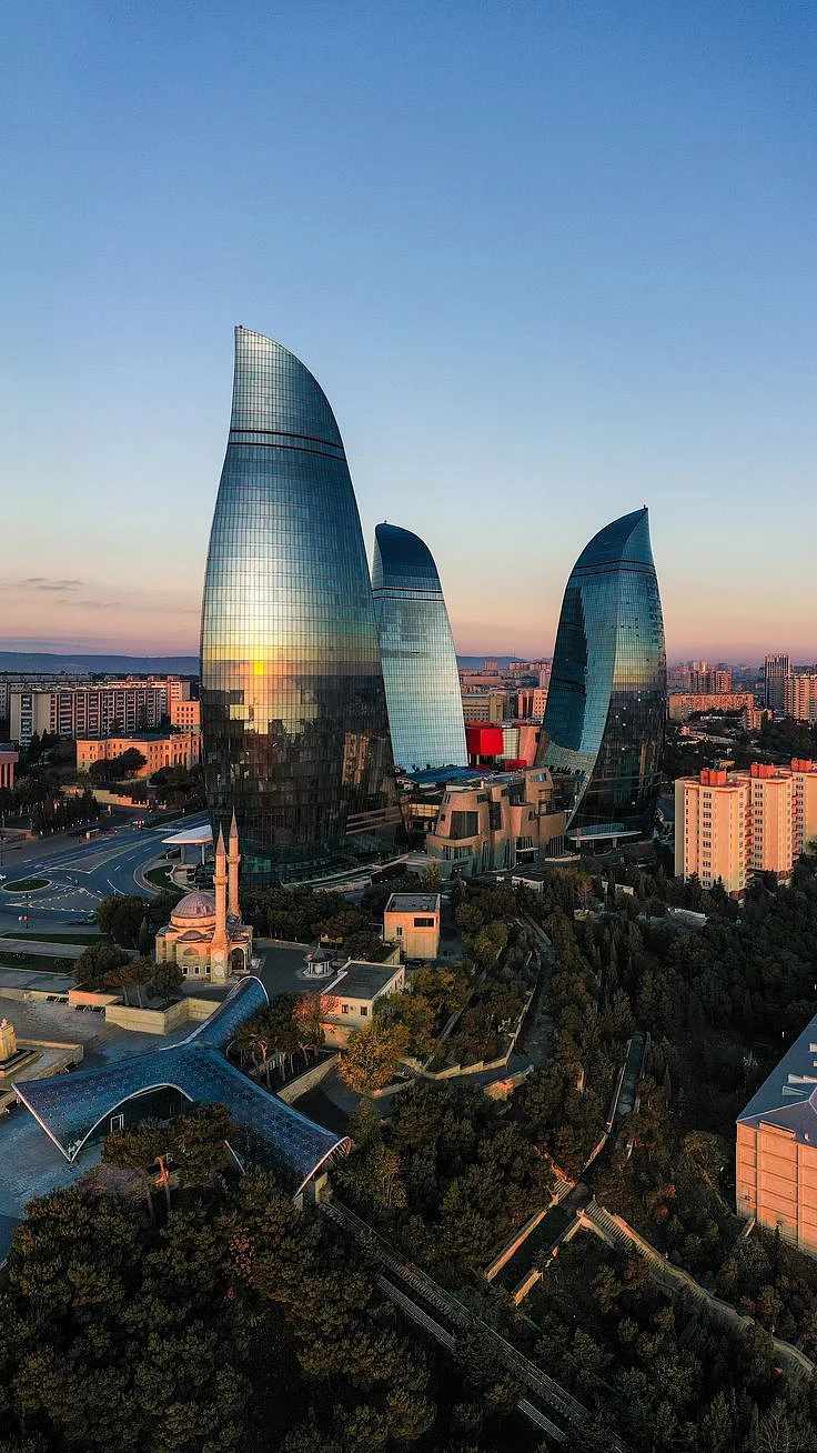 Flame Towers Baku Azerbaijan