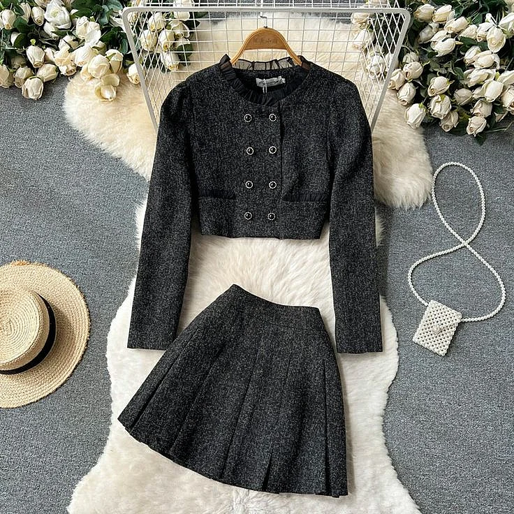 woollen skirt co ord sets 8