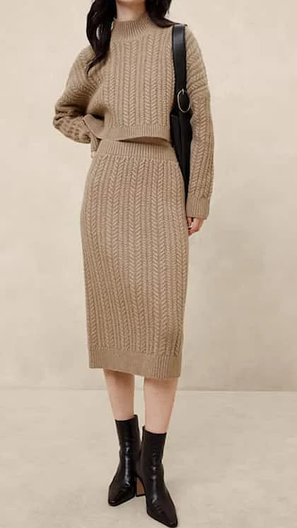 woollen skirt co ord sets 2