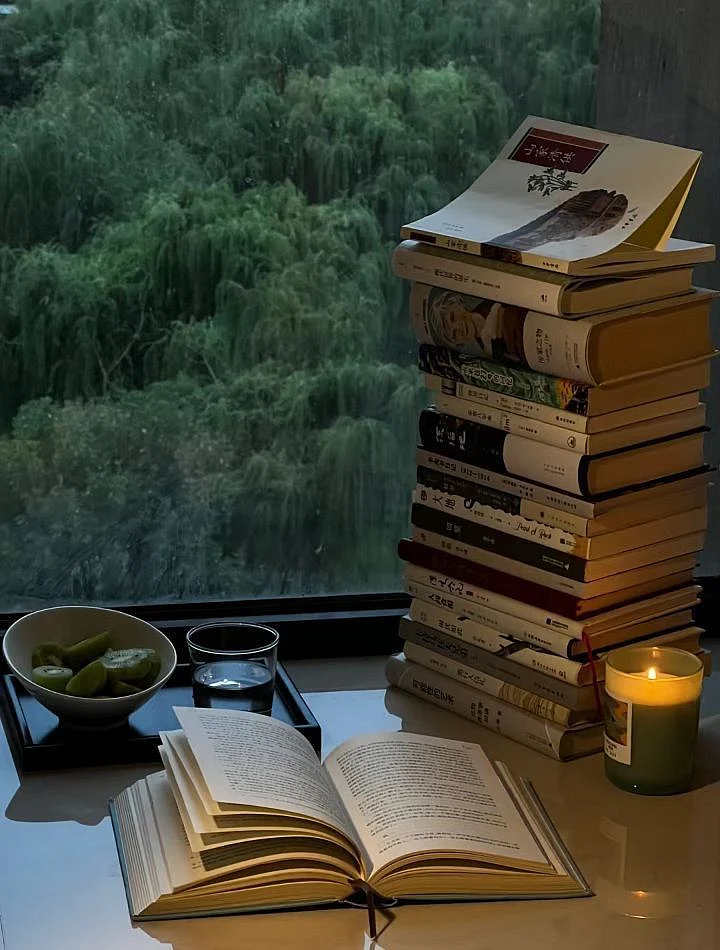 reading books