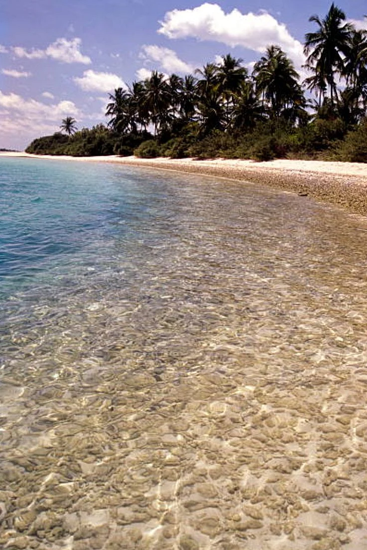 Clear sea Bangaram Lakshadweep Islands India