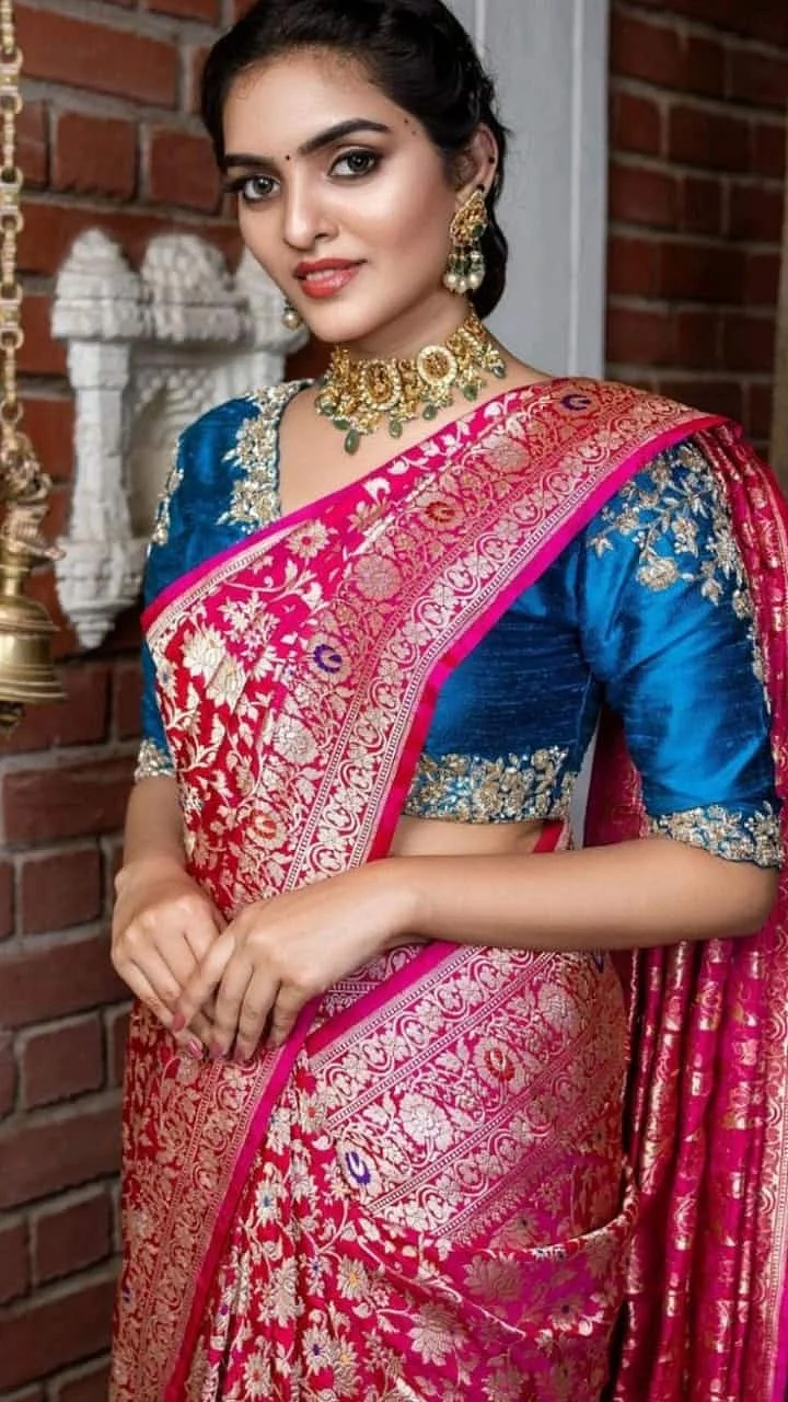 Pink Saree