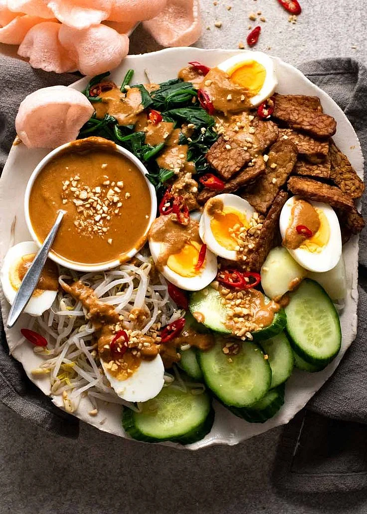 Gado Gado Indonesian salad with peanut sauce