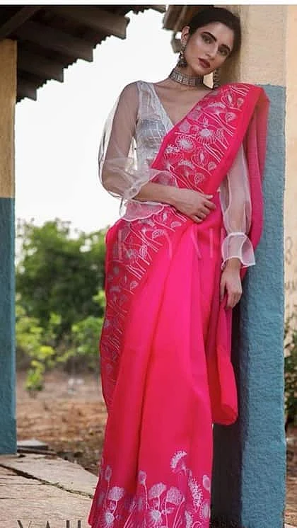 Pink Saree 8